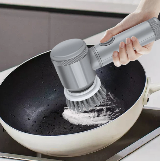 ✨🧽 Cepillo Eléctrico Inalámbrico 6 en 1 🔋💦 | Recargable, Multifuncional y Potente para Limpieza de Cocina, Baño y Más