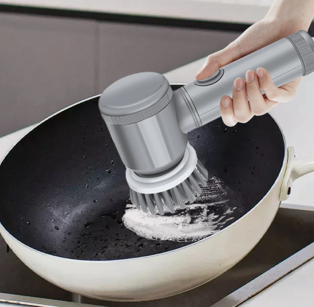 ✨🧽 Cepillo Eléctrico Inalámbrico 6 en 1 🔋💦 | Recargable, Multifuncional y Potente para Limpieza de Cocina, Baño y Más