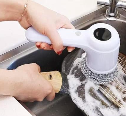 ✨🧽 Cepillo Eléctrico Inalámbrico 6 en 1 🔋💦 | Recargable, Multifuncional y Potente para Limpieza de Cocina, Baño y Más