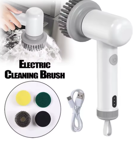 ✨🧽 Cepillo Eléctrico Inalámbrico 6 en 1 🔋💦 | Recargable, Multifuncional y Potente para Limpieza de Cocina, Baño y Más