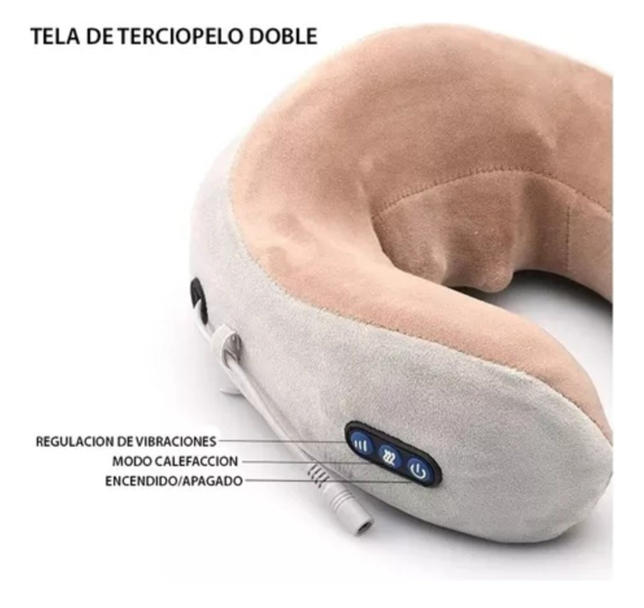 💆‍♀️ Almohada Masajeadora para Cuello y Cervicales 🌙 – Confort en Casa o Viaje