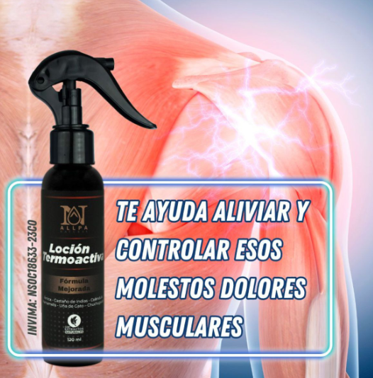 🔥 Loción Termoactiva 💪 Alivio Rápido para Dolor Muscular y Articular 🩹