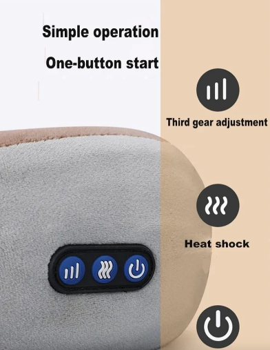 💆‍♀️ Almohada Masajeadora para Cuello y Cervicales 🌙 – Confort en Casa o Viaje