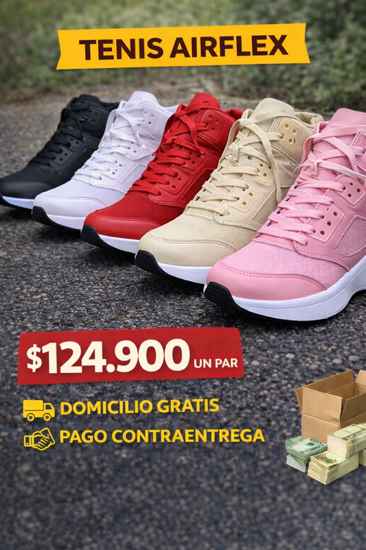 👟🔥 TENIS AIRFLEX BOTA ALTA 🔥👟DAMA👟