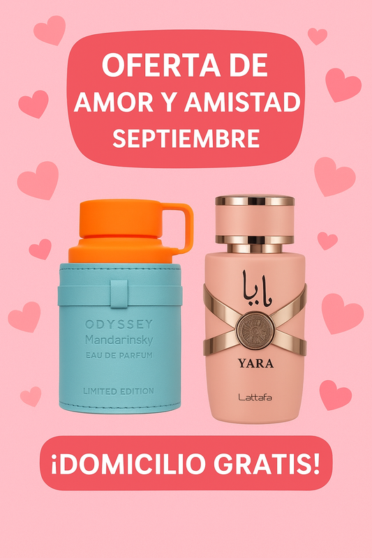 💝✨2x1  Dúo de Perfumes Amor & Amistad – Odyssey & Yara 🌸🍊