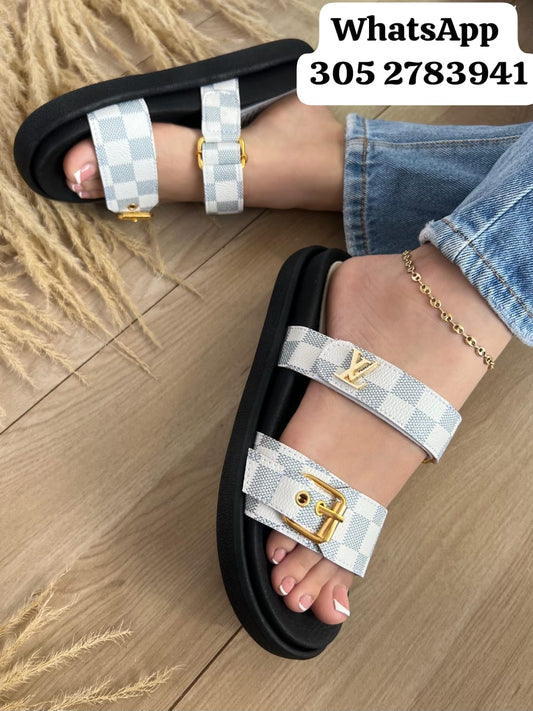 👡 Sandalia Louis Vuitton de Lujo | Diseño Exclusivo y Comodidad al Máximo ✨ | ¡Destaca con Estilo! 😍