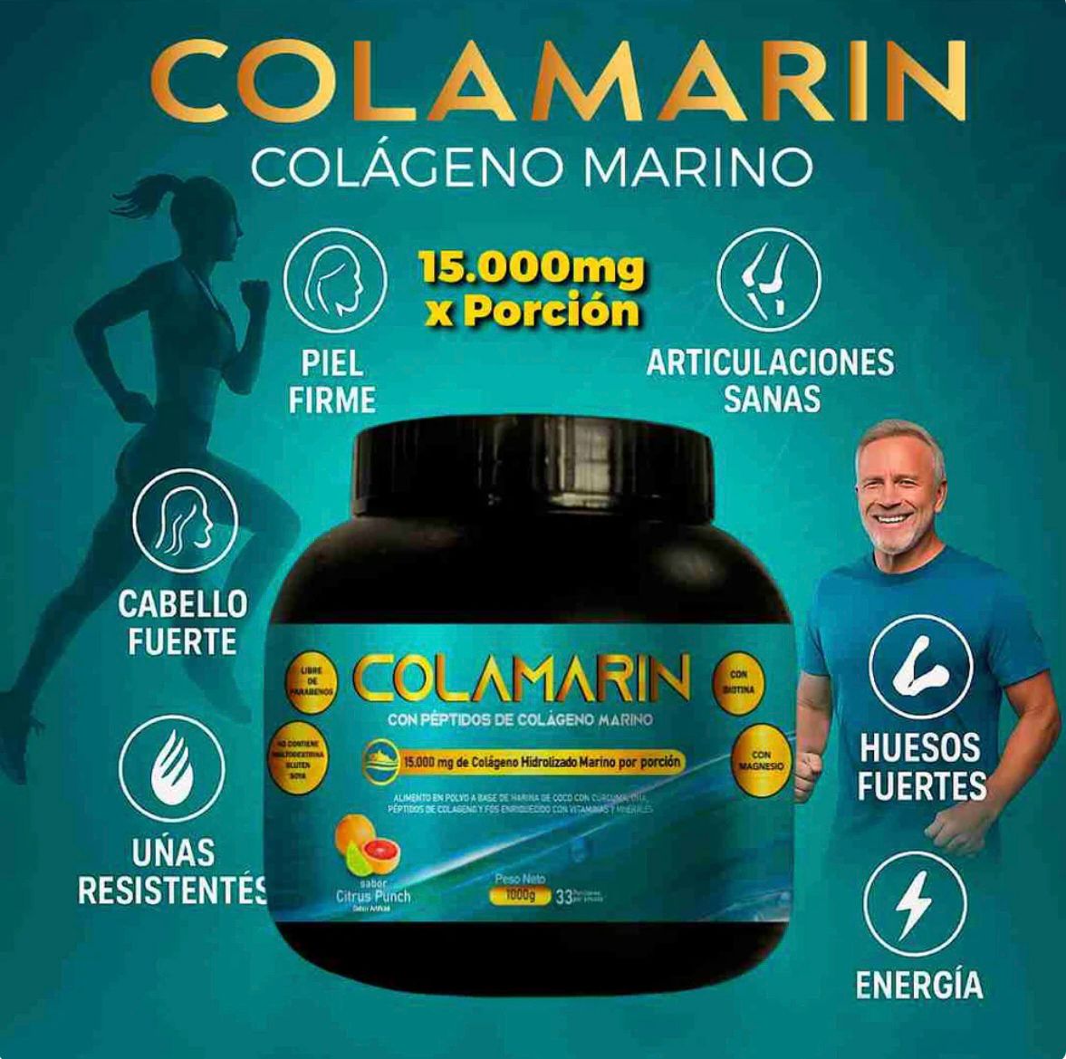 🌿 Colágeno Marino Premium 1000g 🍊 Citrus Punch – Belleza & Vitalidad
