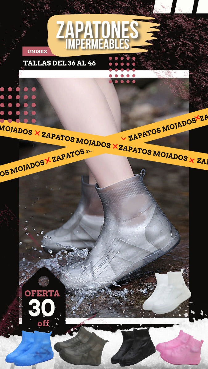 🌧️💎 Zapatones de Protección 👟 Mantén tus Zapatos Siempre Secos 💦